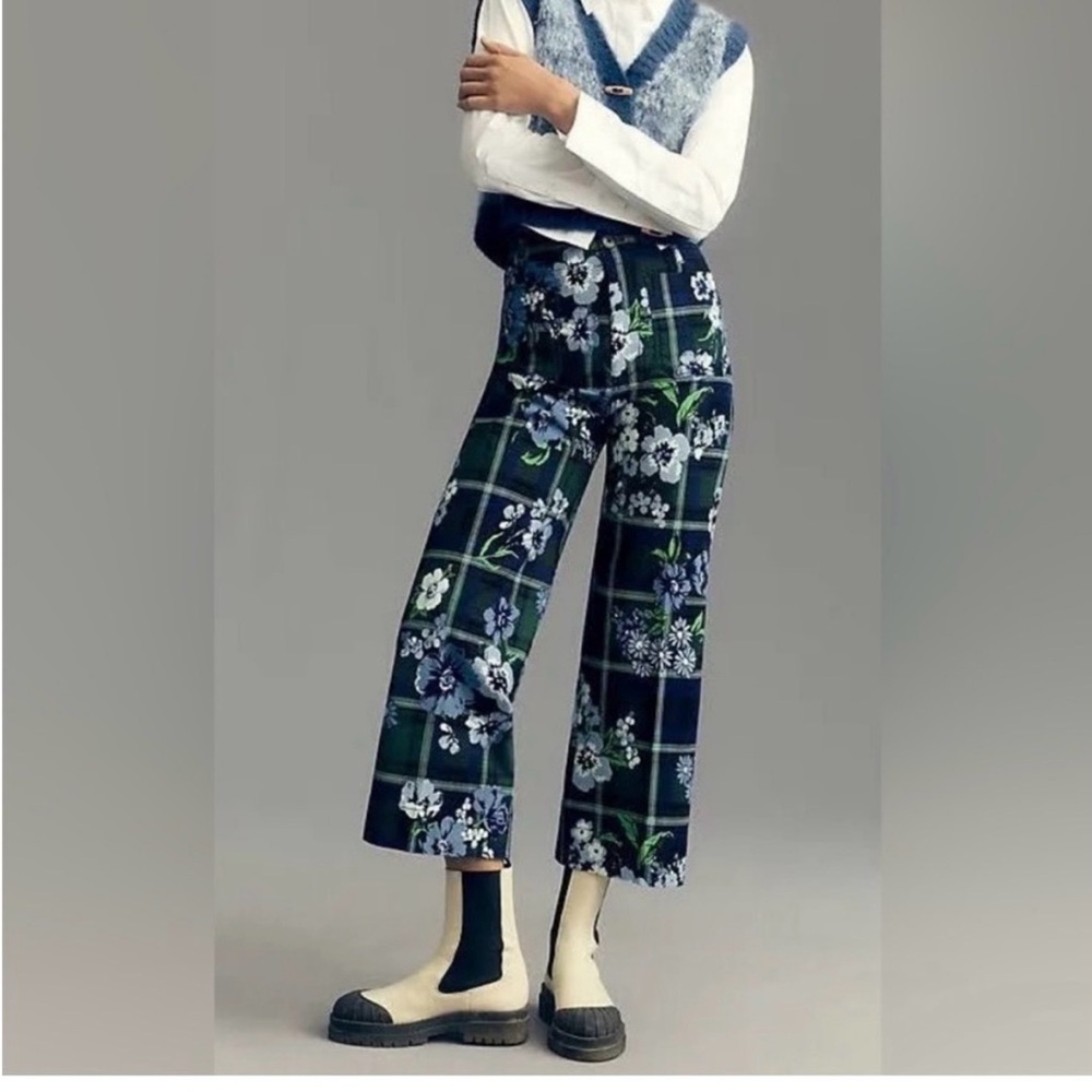 Anthropologie The Colette Wide-Leg Pants 25 TALL